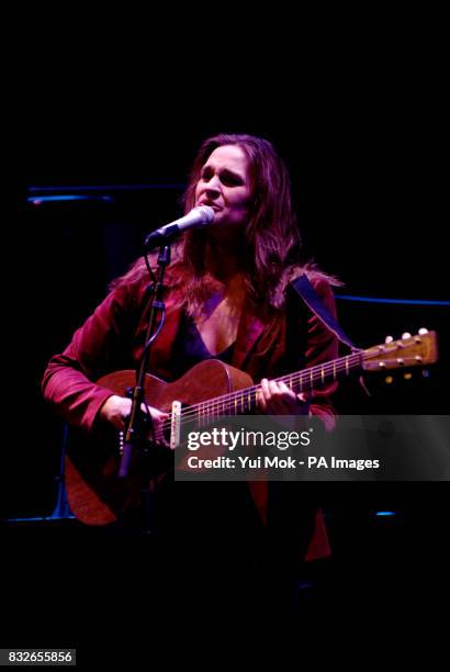 Madeleine Peyroux in concert at the Barbican in the City of London.