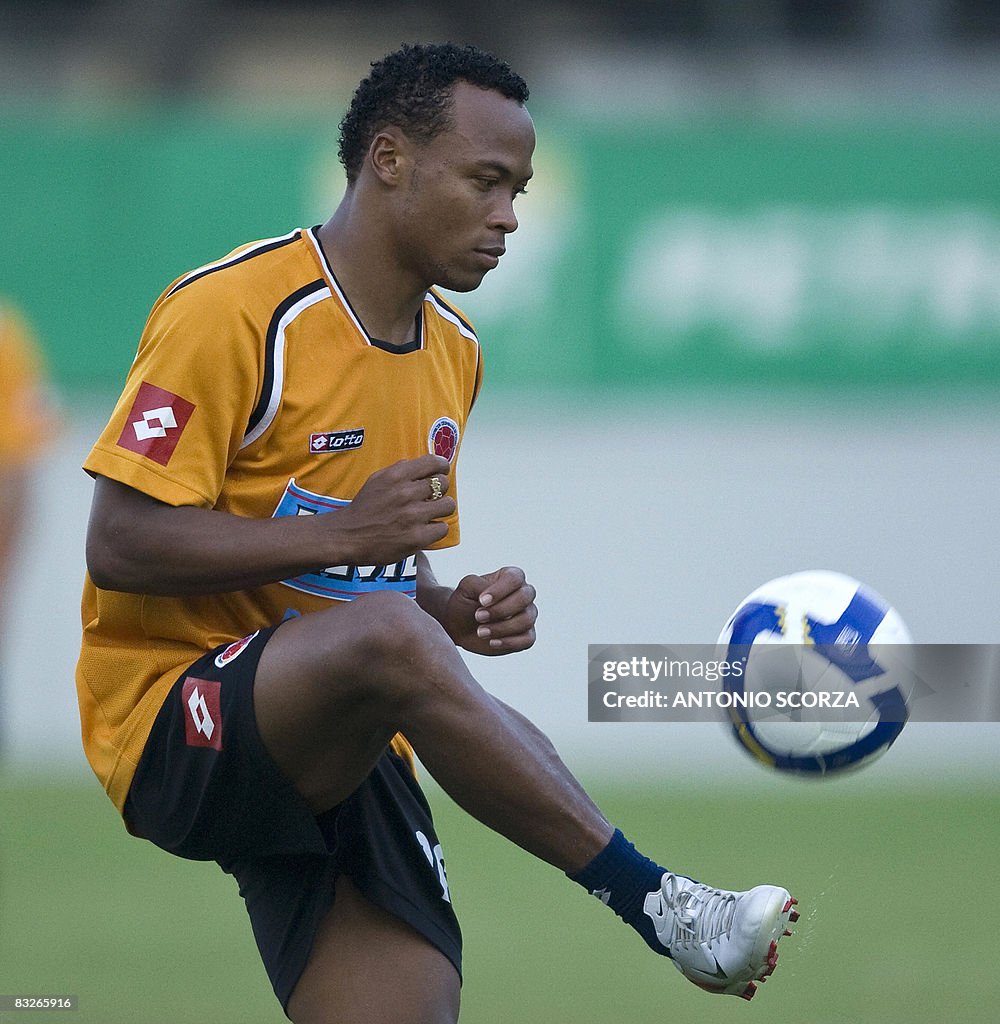 Colombian footballer Camilo Zuniga contr