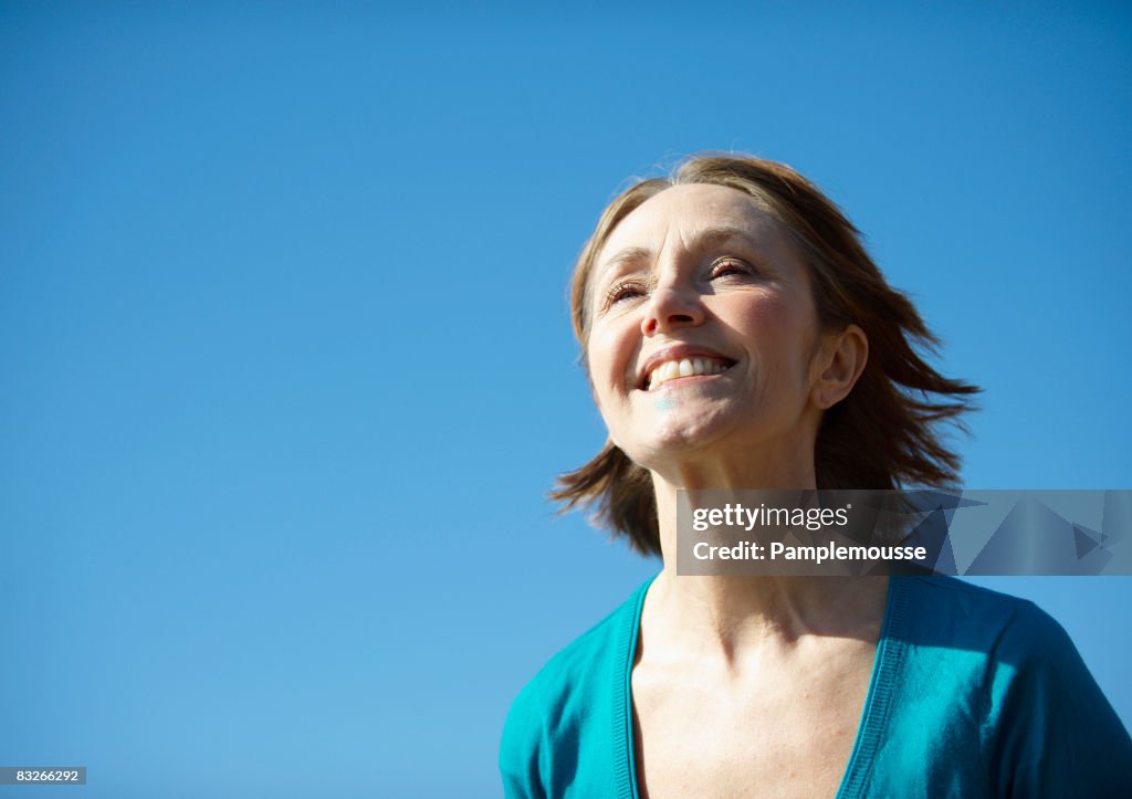 Mature woman smiling