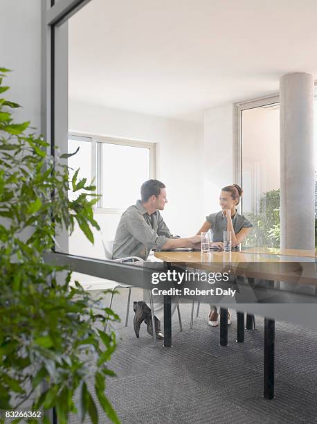 business people in conference room - face to face interview stock pictures, royalty-free photos & images