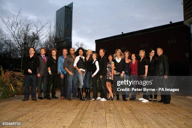 Soapstar Superstar contestants, judges and presenters, Chris Cowey , Michael Ball , Mark Furze Alan Fletcher , Leon Lopez , Tupele Dorgu , Zoe Ball ,...