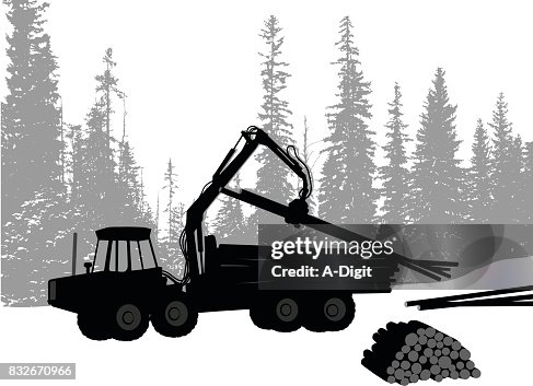 Logging Place Vector Logging Truck High-Res Vector Graphic - Getty Images