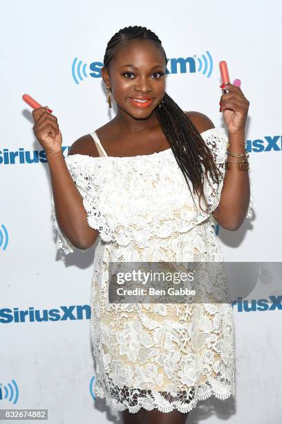 Actress Naturi Naughton visits SiriusXM Studios on August 16, 2017 in New York City.