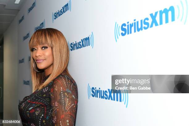 Personality Tami Roman visits SiriusXM Studios on August 16, 2017 in New York City.