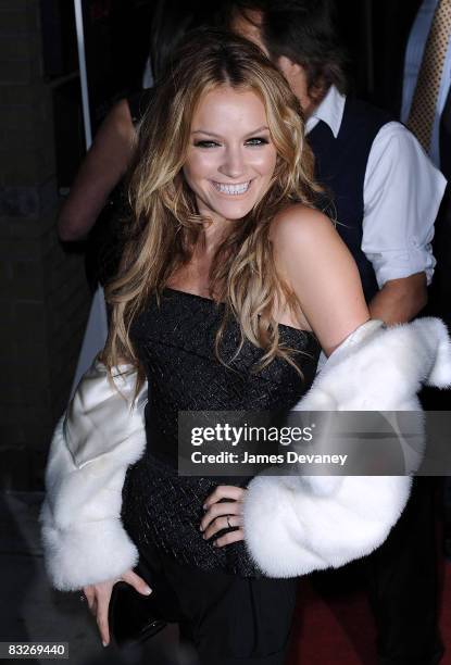 Becki Newton attends the "Filth and Wisdom" screening hosted by The Cinema Society and Dolce and Gabbana at the IFC Center on October 13, 2008 in New...