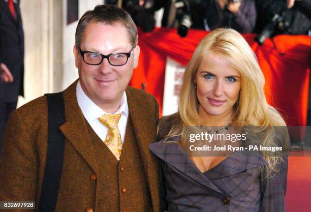 Vic Reeves and Nancy Sorrell arrive for the South Bank Show Awards at the Savoy Hotel in central London.