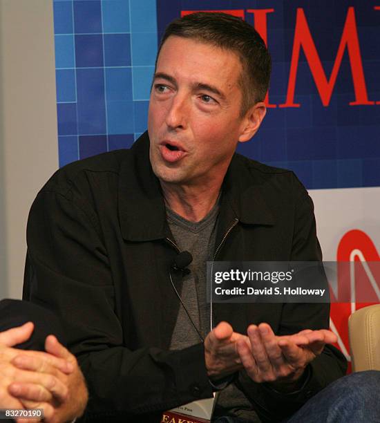 Political Commentator Ron Reagan, Jr. Speaks during Time Warner's Political Conference 2008 at the Time Warner Center on October 14, 2008 in New York...