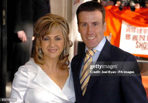 Lesley Garrett and Anton Du Bec arrive for the South Bank Show Awards at the Savoy Hotel in central London.