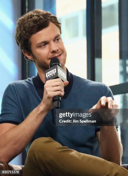 Actor Jack Quaid attends Build to discuss his new film "Logan Lucky" at Build Studio on August 16, 2017 in New York City.