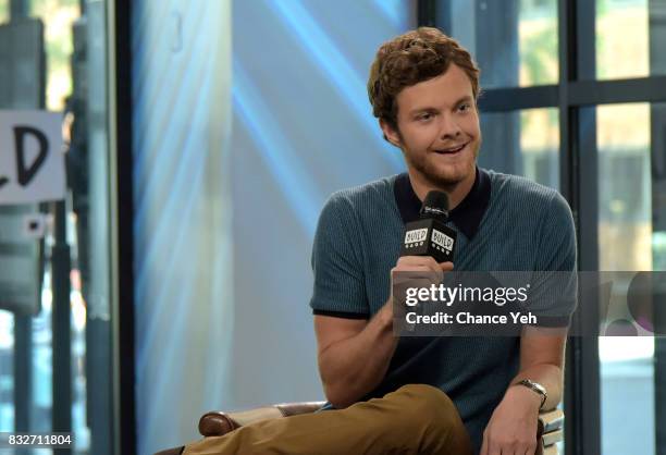 Jack Quaid attends Build series to discuss "Logan Lucky" at Build Studio on August 16, 2017 in New York City.