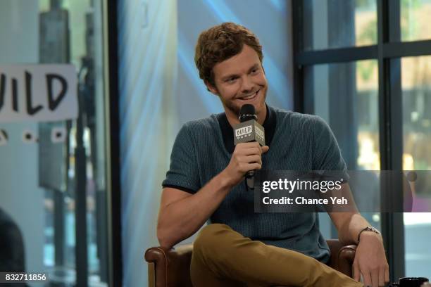 Jack Quaid attends Build series to discuss "Logan Lucky" at Build Studio on August 16, 2017 in New York City.