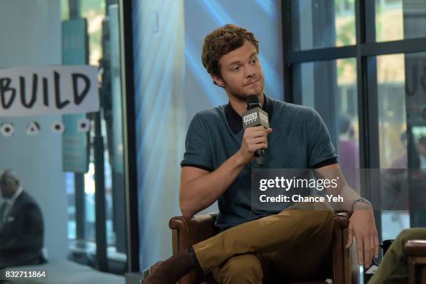 Jack Quaid attends Build series to discuss "Logan Lucky" at Build Studio on August 16, 2017 in New York City.