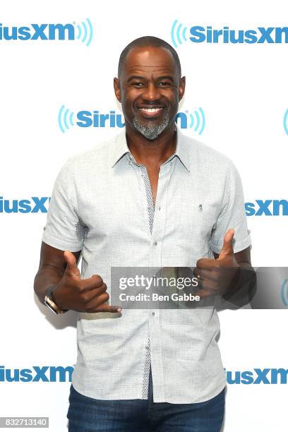 Singer-songwriter Brian McKnight visits SiriusXM Studios on August 16, 2017 in New York City.