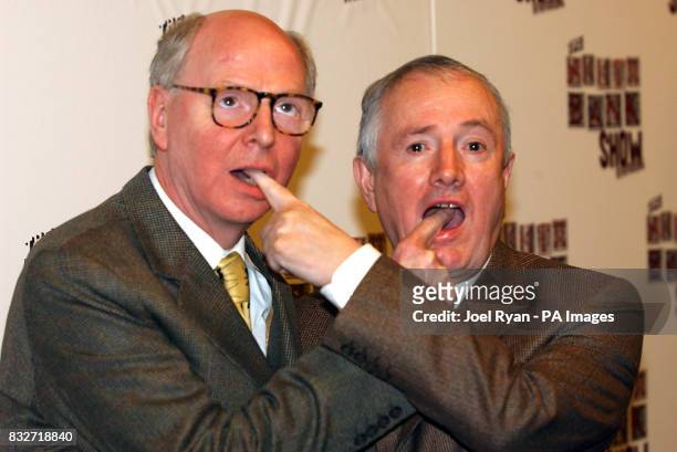Artists Gilbert and George at the South Bank Show Awards at the Savoy Hotel in central London.