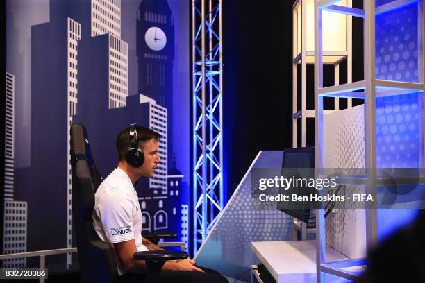 Daniele "Iceprinsipe" Paolucci of Italy in action during day one of the FIFA Interactive World Cup 2017 on August 16, 2017 in London, England.