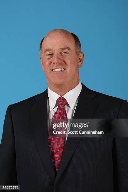 General Manager Rick Sund of the Atlanta Hawks poses for a portrait during NBA Media Day on September 29, 2008 at Philips Arena in Atlanta, Georgia....