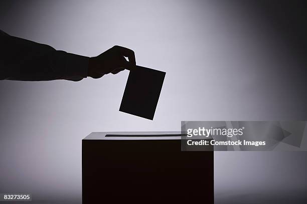 person voting - voter fotografías e imágenes de stock
