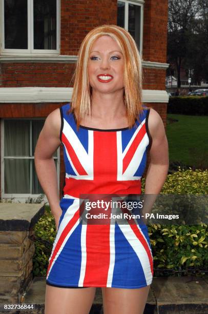 Geri Halliwell lookalike, part of the launch of England Rocks! a campaign to encourage British visitors to celebrate the best of English music at...