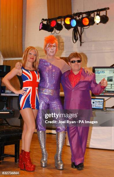 Elton John, David Bowie and Geri Halliwell lookalikes launch England Rocks! a campaign to encourage British visitors to celebrate the best of English...