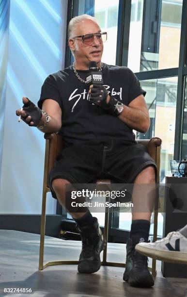 Actor/comedian Andrew Dice Clay attends Build to discuss his TV show "Dice" at Build Studio on August 16, 2017 in New York City.