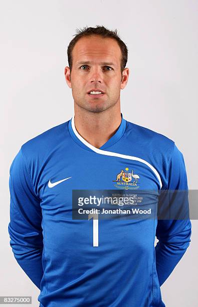 Michael Petkovic poses during the Australian Socceroos portrait session at the Sofitel Grand Central on October 13, 2008 in Brisbane, Australia.