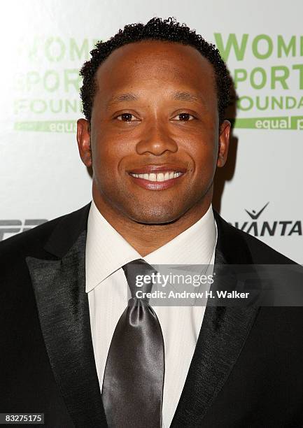 Former NFL player/TV personality Jamal Anderson attends the 29th annual Salute to Women in Sports Awards presented by the Women's Sports Foundation...