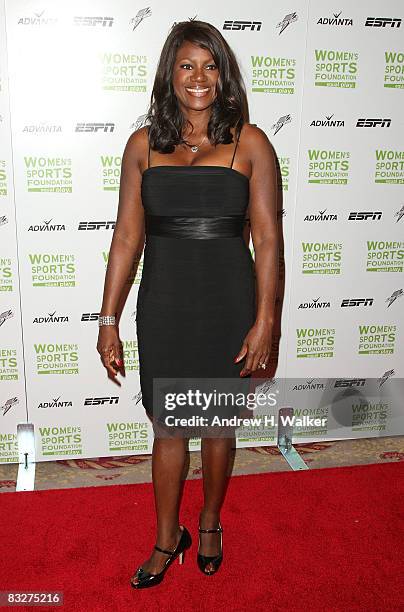 Track and field athlete Benita Fitzgerald Mosley attends the 29th annual Salute to Women in Sports Awards presented by the Women's Sports Foundation...