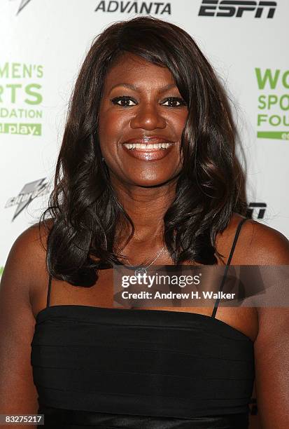 Track and field athlete Benita Fitzgerald Mosley attends the 29th annual Salute to Women in Sports Awards presented by the Women's Sports Foundation...