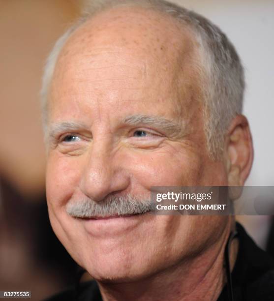 Actor Richard Dreyfuss poses for photos at the premier of the Olivrer Stone movie "W" on October 14, 2008 in New York. Dreyfuss plays the part of US...