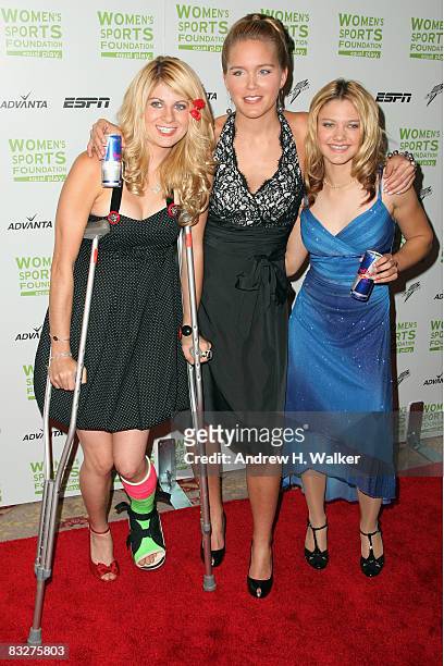 Skateboarder Lyn-Z Adams, skier Grete Eliassen and motocross rider Ashley Fiolek attend the 29th annual Salute to Women in Sports Awards presented by...