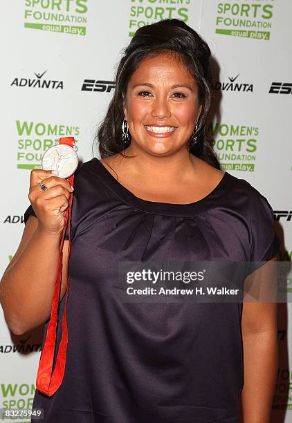 Water polo player Brenda Villa attends the 29th annual Salute to Women in Sports Awards presented by the Women's Sports Foundation at The...