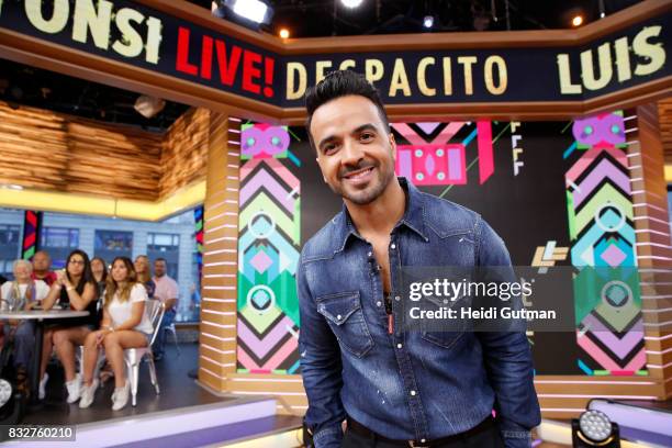 Luis Fonsi performs his hit Despacito live on "Good Morning America," Wednesday, August 16 airing on the Walt Disney Television via Getty Images...