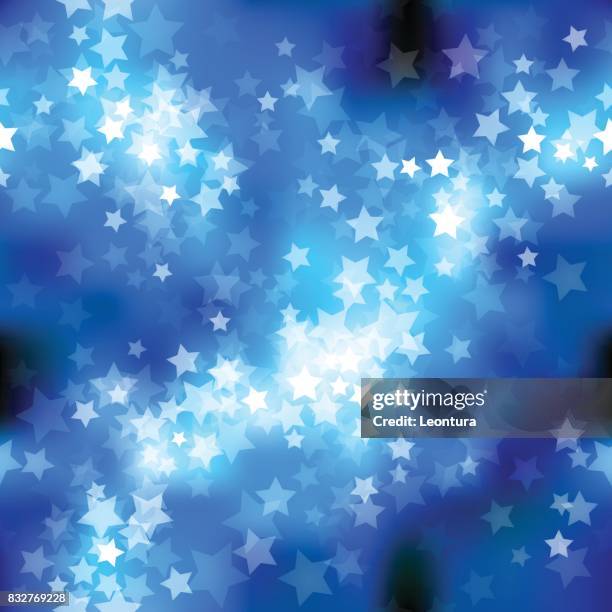 stars (seamless) - aurora borealis stock illustrations