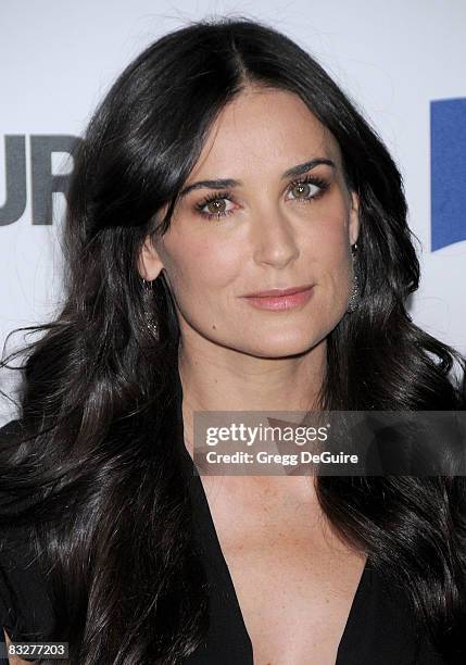 Actress Demi Moore arrives at the Glamour Reel Moments at the Directors Guild Of America on October 14, 2008 in Los Angeles, California.
