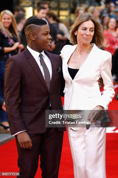 John Boyega and director Kathryn Bigelow arrive at the 'Detroit' European Premiere at The Curzon Mayfair on August 16, 2017 in London, England.