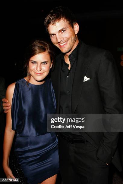 Actress Tallulah Belle Willis and actor Ashton Kutcher arrive at the premiere of Glamour Reel Moments presented by Suave held at the Directors Guild...