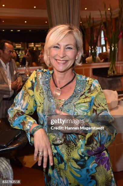 Claudia Jung during the 'Aufguss' premiere at Komoedie im Bayerischen Hof on August 16, 2017 in Munich, Germany.