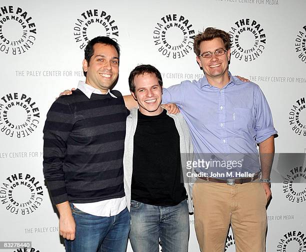 Lee Eisenberg, Producer "The Office", Justin Spitzer, Co-Producer "The Office" and Charlie Grandy attend Inside "The Writers Room: The Office"...