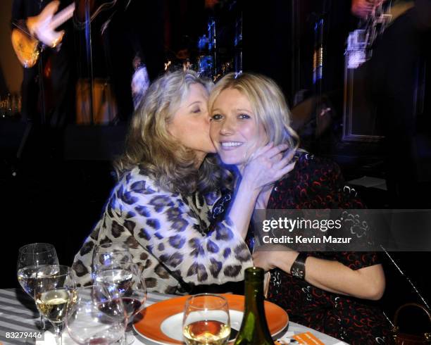 Actresses Blythe Danner and Gwyneth Paltrow attend the Food Bank For New York City's 5th Annual Can-Do Awards Dinner at Abigail Kirsch's Pier Sixty...