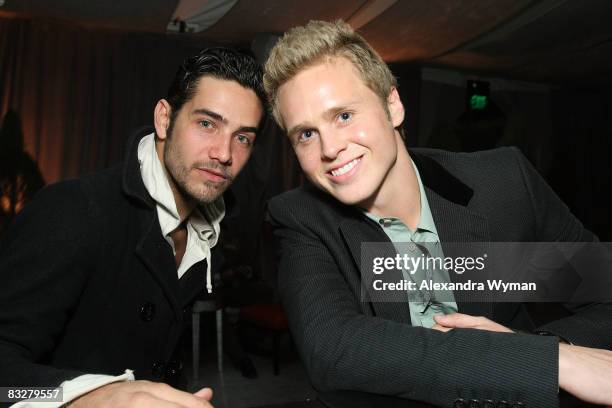 Spencer Pratt and Justin Bobby at The Grand Opening of XIV Restaurant on October 14, 2008 in Los Angeles, California.