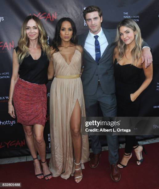 Cast Vanessa Angel, Dania Ramirez, Jake Lockett and Rebekah Graf arrive for the Premiere Of Parade Deck’s “Lycan” held at Laemmle's Ahrya Fine Arts...