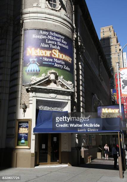 Theatre Marquee unveiling for the new Steve Martin play 'Meteor Shower' directed by Jerry Zaks and starring Amy Schumer, Keegan-Michael Key, Laura...