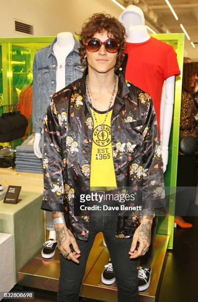 Leebo Freeman attends the Weekday store launch on August 16, 2017 in London, England.