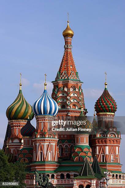 Cathedral of Saint Basil on the Red Square on May 18, 2008 in Moscow, Russia.