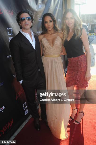 Director Bev Land, actress Dania Ramirez and actress Vanessa Angel arrive for the Premiere Of Parade Deck’s “Lycan” held at Laemmle's Ahrya Fine Arts...