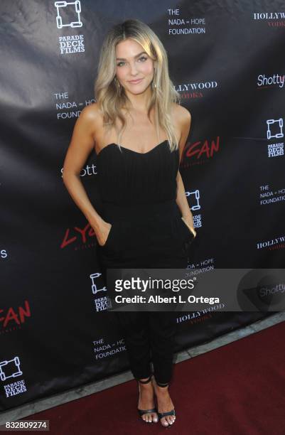 Actress Rebekah Graf arrives for the Premiere Of Parade Deck’s “Lycan” held at Laemmle's Ahrya Fine Arts Theatre on August 15, 2017 in Beverly Hills,...