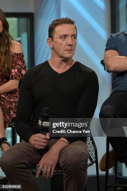 Peter Serafinowicz attends the Build series to discuss "The Tick" at Build Studio on August 16, 2017 in New York City.