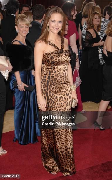 Kelly Preston arrives for the 79th Academy Awards at the Kodak Theatre, Los Angeles.