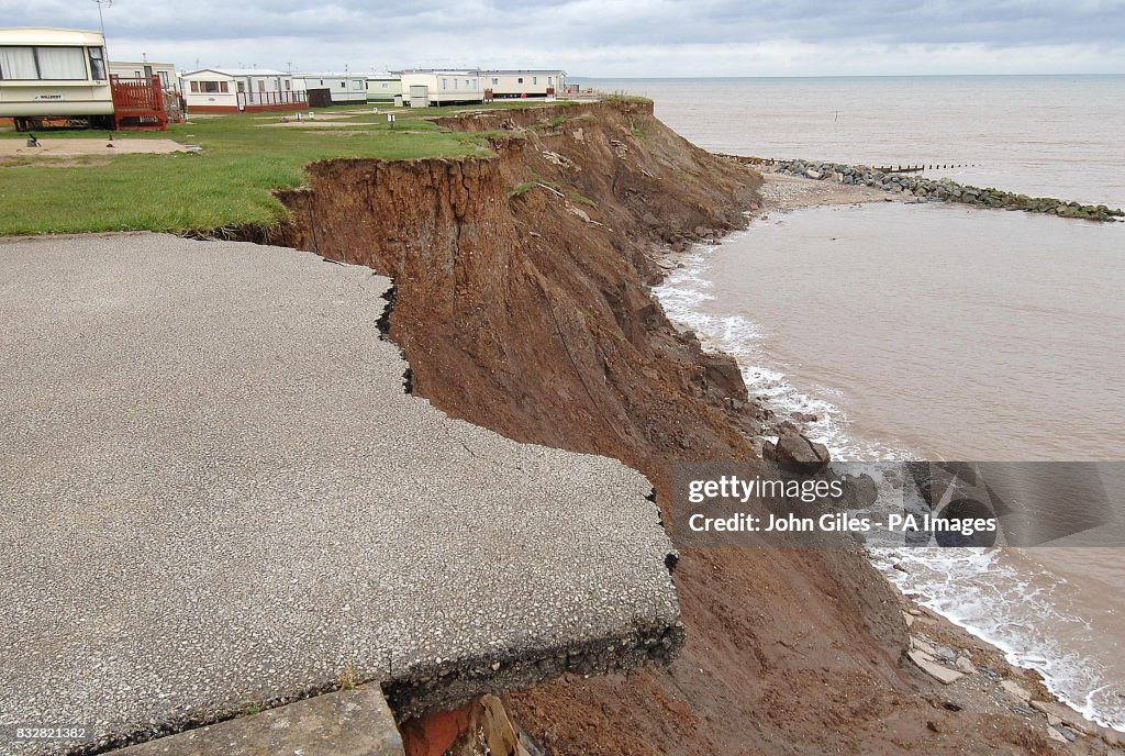 Yorkshire homes threatened by coastal erosion