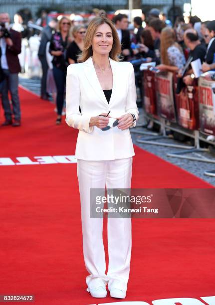 Kathryn Bigelow arrives for the European Premiere of 'Detroit' at The Curzon Mayfair on August 16, 2017 in London, England.